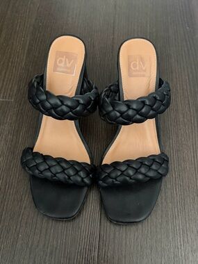 Black Summer Heel Sandals